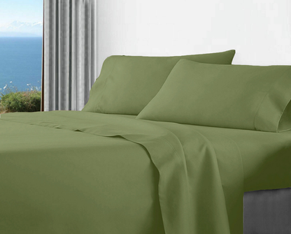 4 Pcs Bed Sheet Set 2000Thread Count Super Soft Microfiber with Deep Pocket