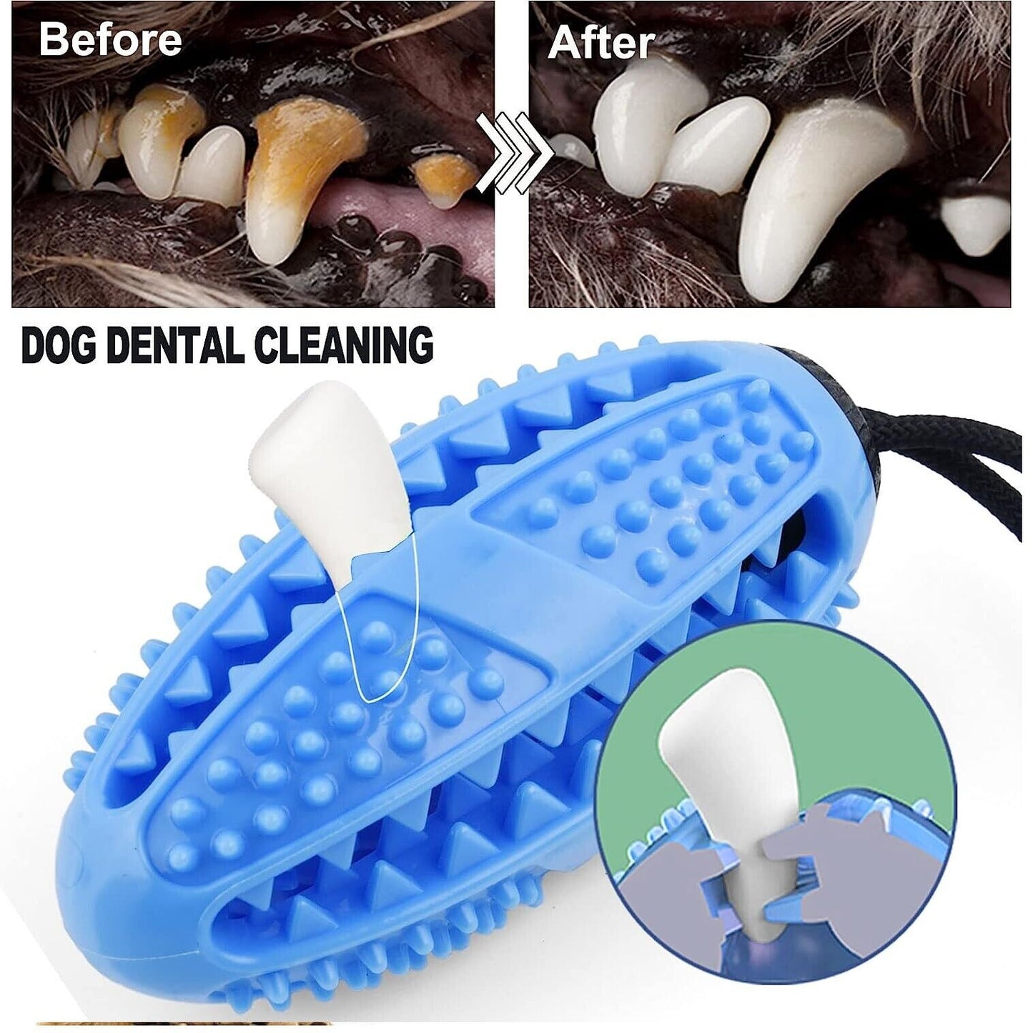 Dog Teeth Cleaning Pet Chew Toy Rope Toys Puppy Clean Tough Molar Bite Teething