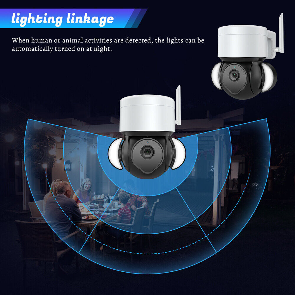 5MP PTZ Wireless Wifi Security Camera 10X Optical Zoom Auto Motion Tracking Tuya