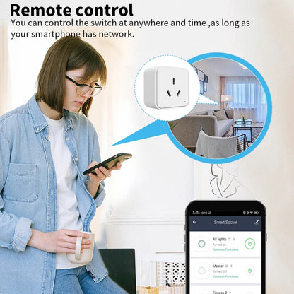 Smart Socket Plug Switch Wifi Voice Control Timer Tuya App 16A Alexa Google Home