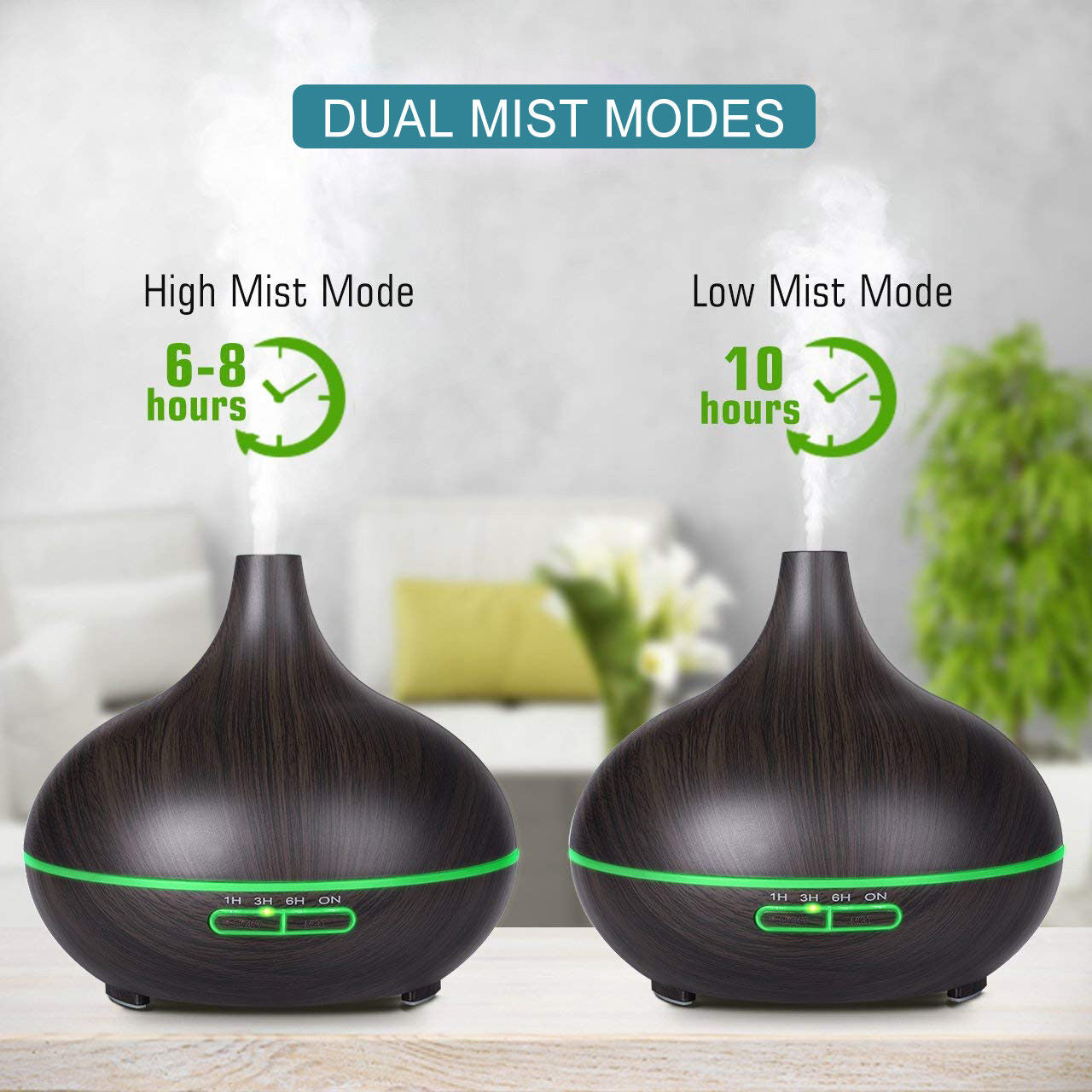 160-550ML Aroma Aromatherapy Diffuser LED Oil Ultrasonic Air Humidifier Purifier