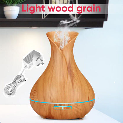 160-550ML Aroma Aromatherapy Diffuser LED Oil Ultrasonic Air Humidifier Purifier