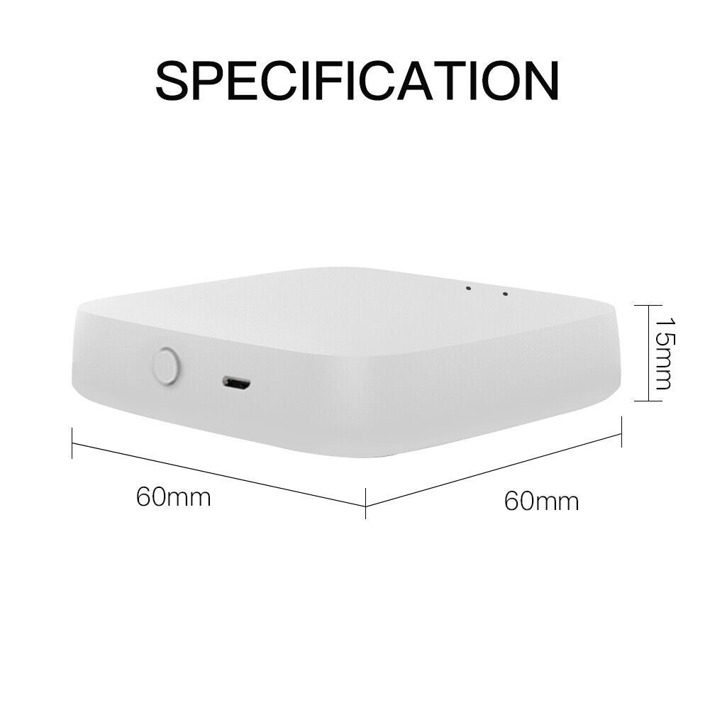 MOES Wireless Tuya Zigbee 3.0 Smart Gateway Hub Bridge Alexa Google Smart Life