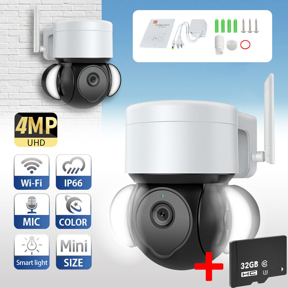 5MP PTZ Wireless Wifi Security Camera 10X Optical Zoom Auto Motion Tracking Tuya