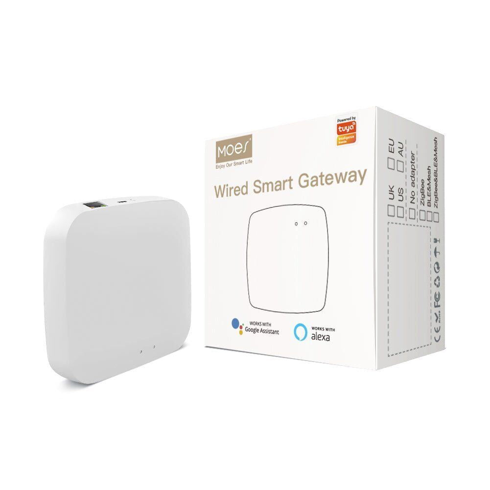 MOES Wireless Tuya Zigbee 3.0 Smart Gateway Hub Bridge Alexa Google Smart Life