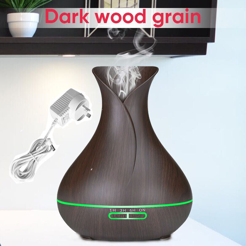 160-550ML Aroma Aromatherapy Diffuser LED Oil Ultrasonic Air Humidifier Purifier